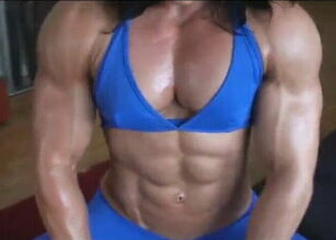 Hot muscle woman