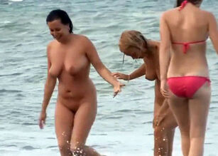 Nude beach models